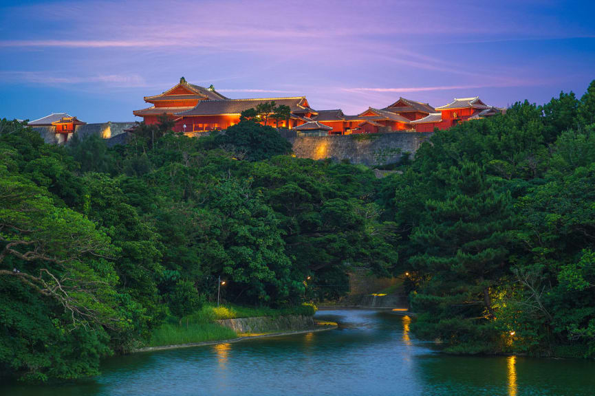 Shuri Castle in Okinawa, Japan