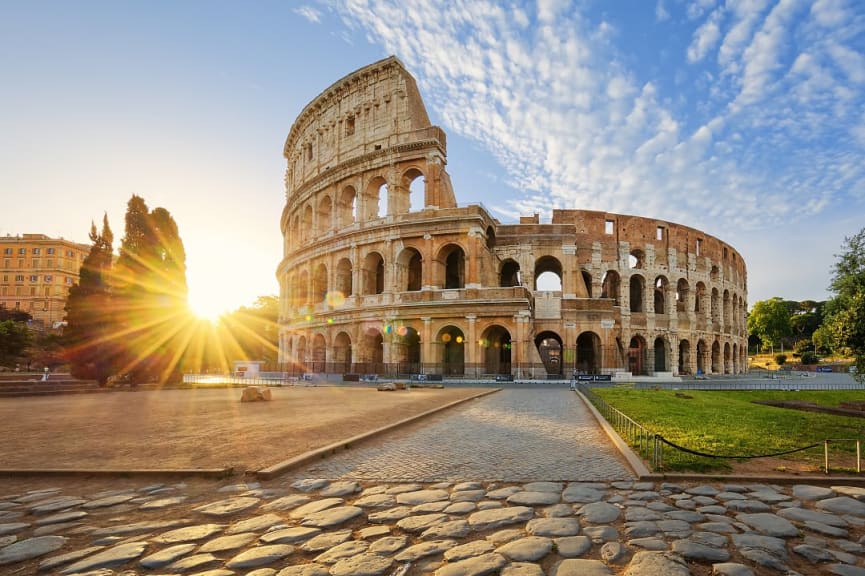 The Colosseum in Rome, Italy