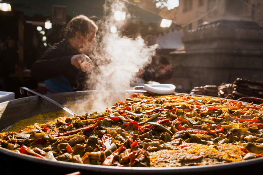 Paella in Valencia, Spain