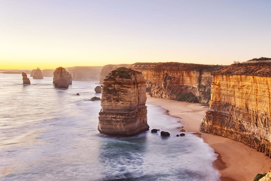 Twelve Apostles along the Great Ocean Road in Victoria, Australia