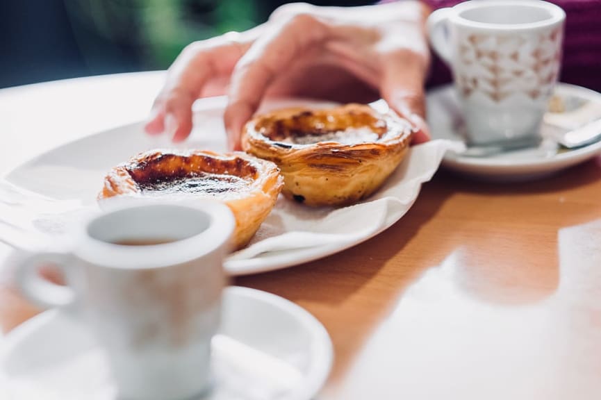 Pastéis de nata in Lisbon, Portugal