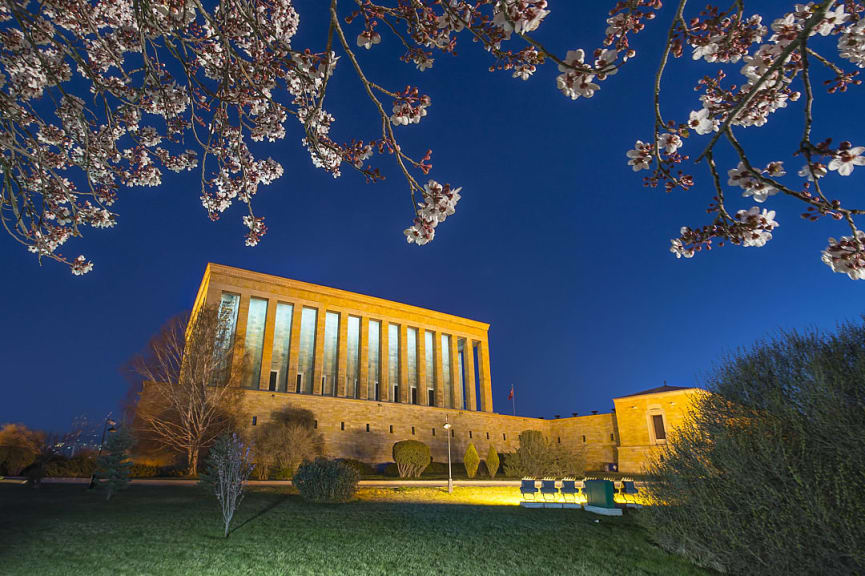 The Anıtkabir, Mausoleum of Kemal Ataturk, in Ankara, Turkey