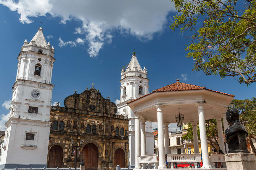 Plaza Mayor in the old part of Panama City