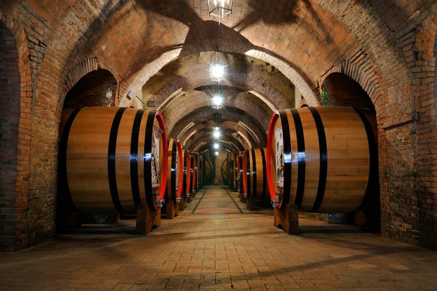 Wine cellar in Tuscany