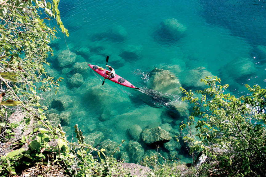 Kayak on Lake Malawi, Malawi