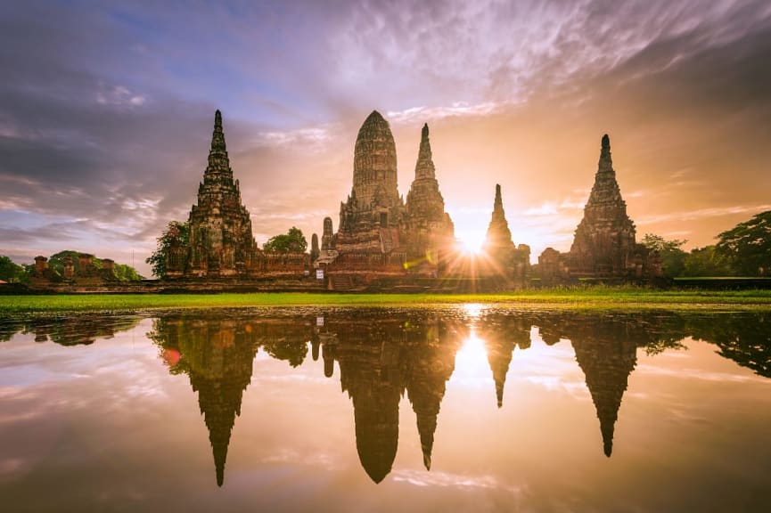 Wat Chaiwatthanaram in Ayutthaya, Thailand