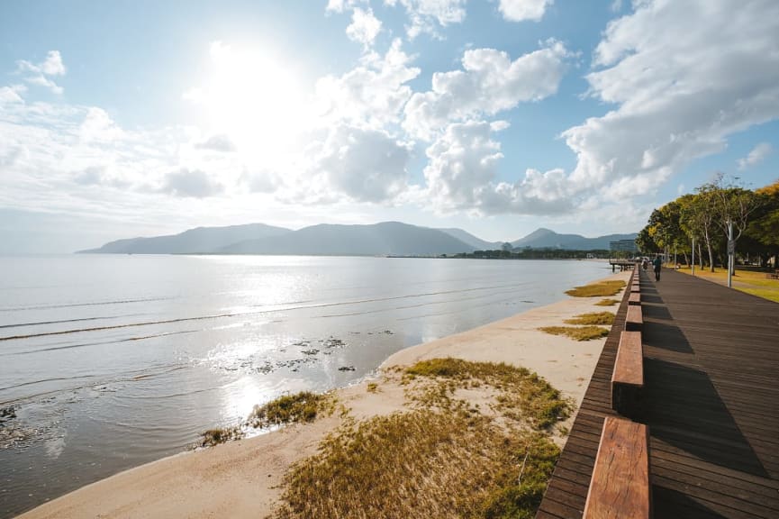 Esplanade in Cairns, Australia