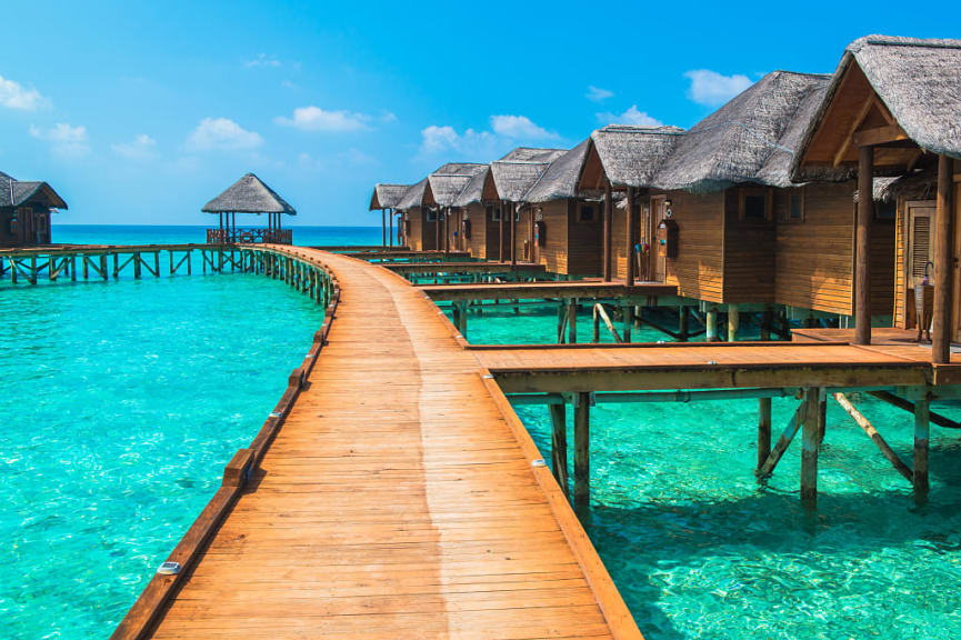 Bungalows in Bora Bora