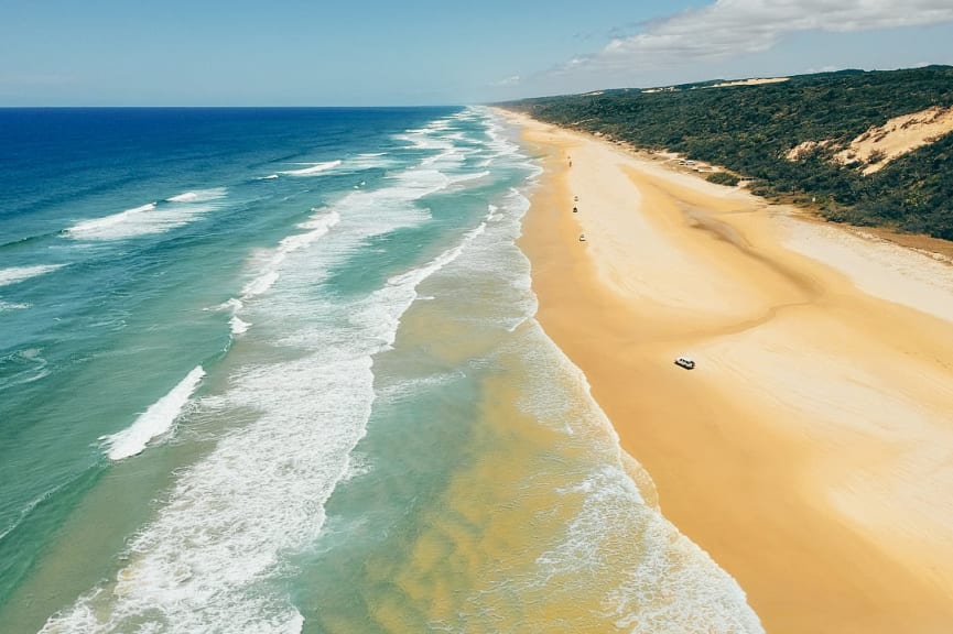 Seventy-Five Mile Beach in Queensland