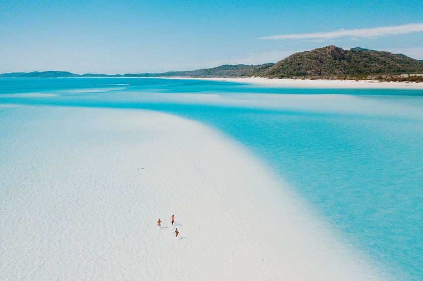 Whitehaven Beach in the Whitsundays Islands, Australia