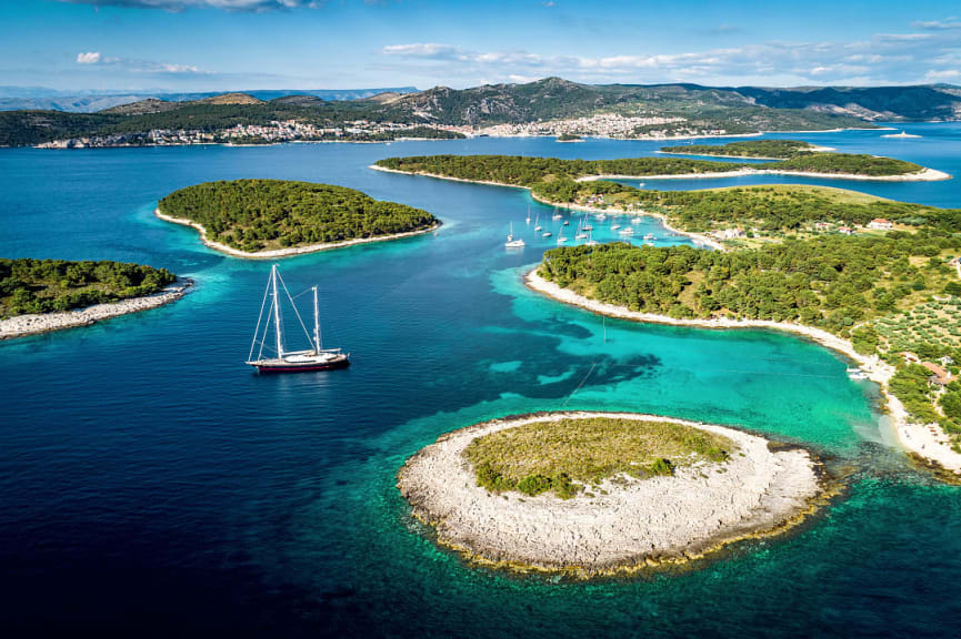 Paklinski islands in Hvar, Croatia