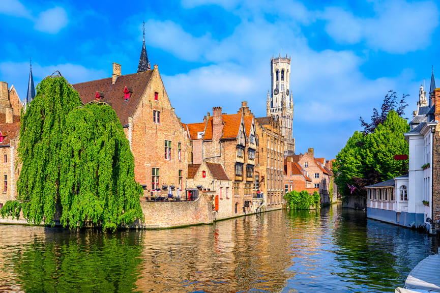 Historic city center of Bruges, Belgiam