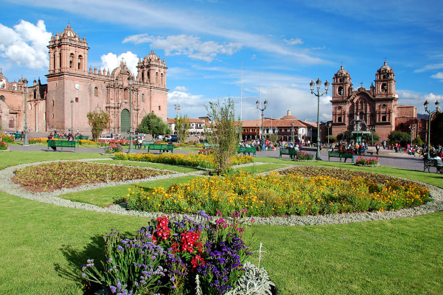 Plaza de Armes in Cusco, Peru