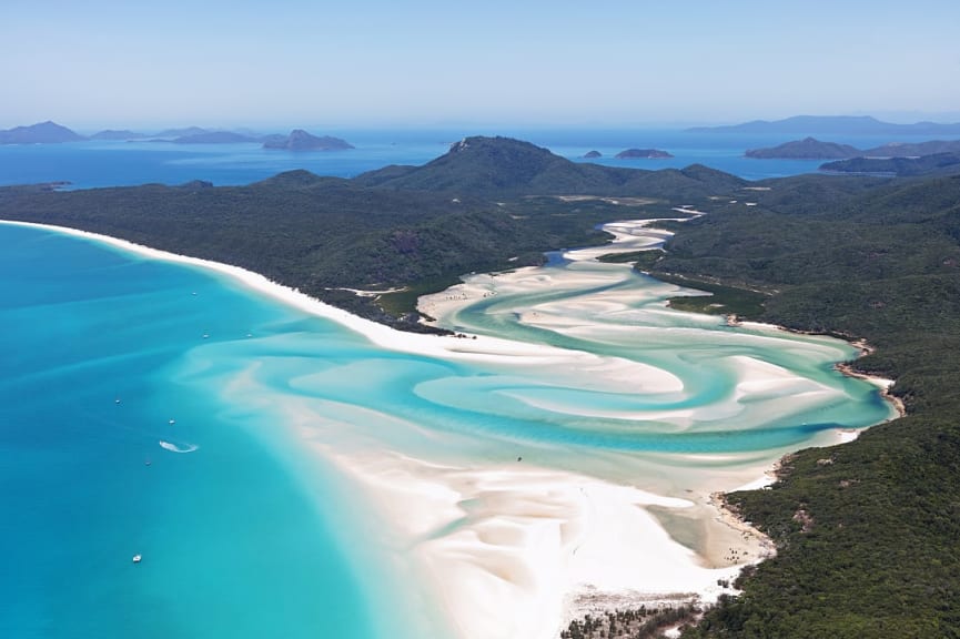 Whitsunday islands in Australia