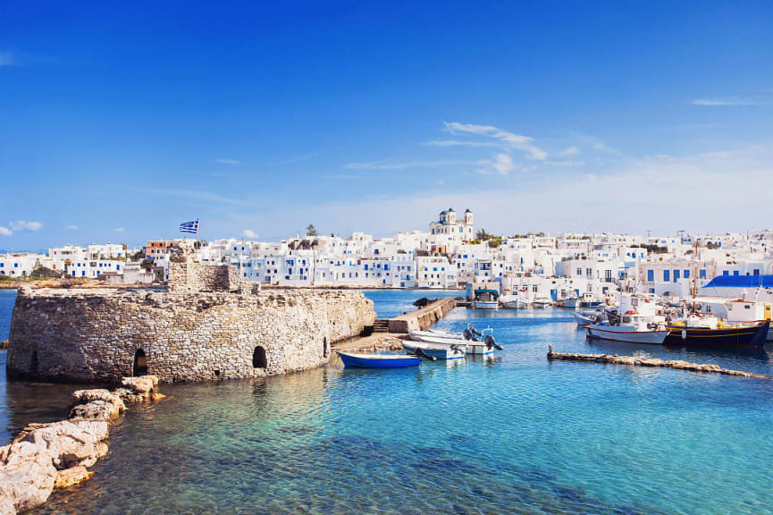 Naousa village on Paros, Cyclades Islands, Greece