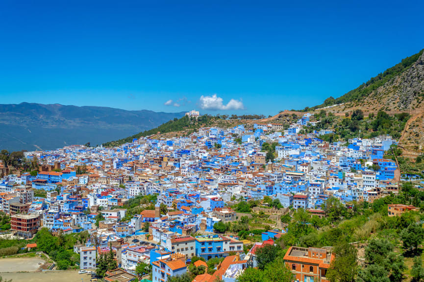 Blue city of Chefchaouen in Morocco