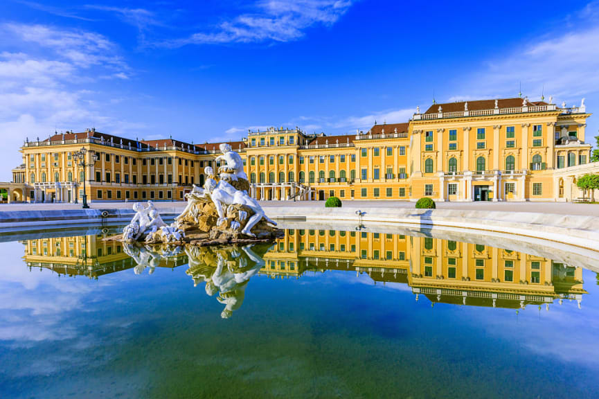 Schonbrunn Palace in Vienna, Austria