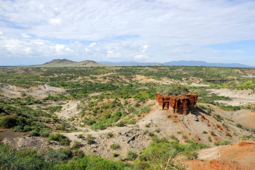 Olduvai Gorge in Tanzania