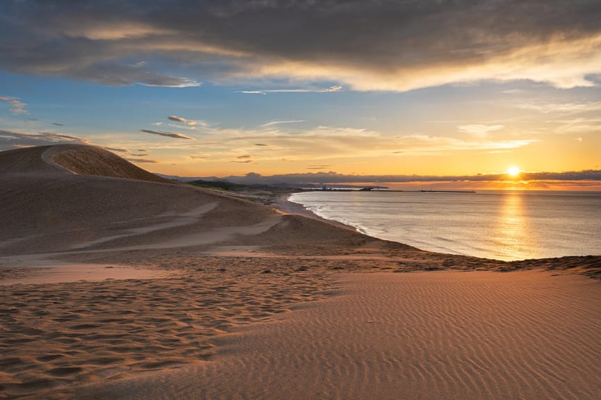 Tottori Sand Dunes in Tottori, Japan