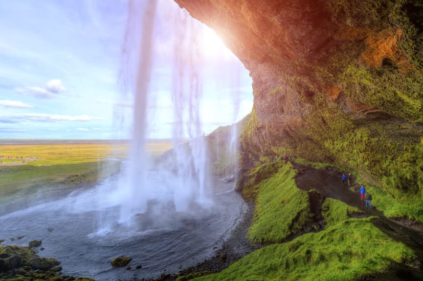 Iseljalandfoss waterfall in Iceland