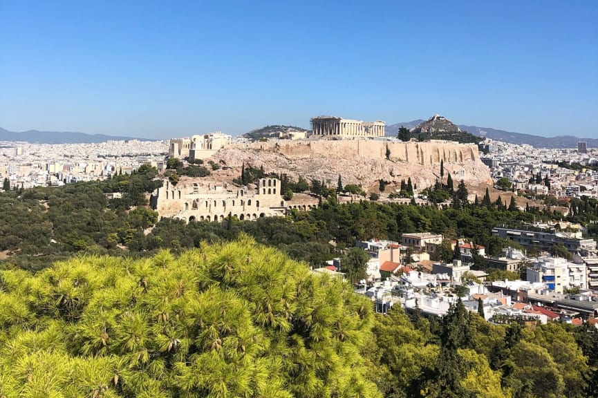Acropolis Hill in Athens, Greece
