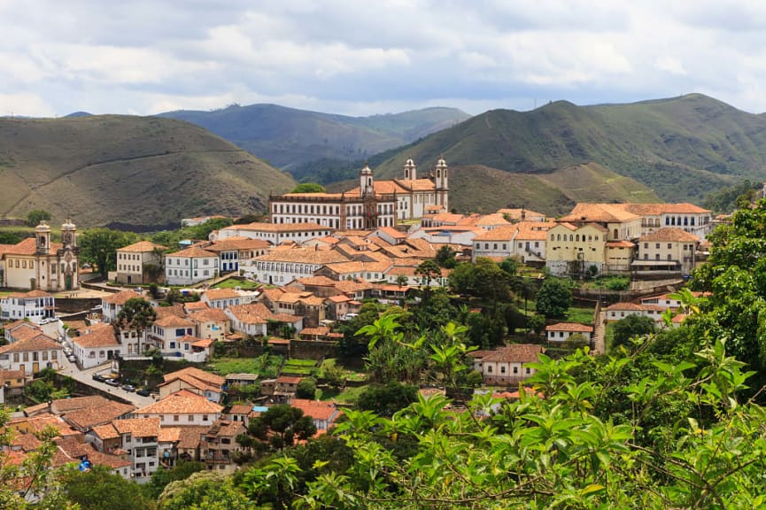 Ouro Preto City in Brazil.