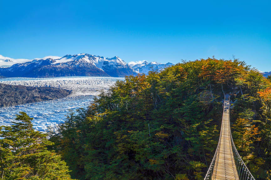 Grey Glacier in Torres del Paine National Park, Chile