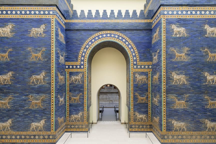 Ishtar Gate in the Pergamon Museum in Berlin, Germany