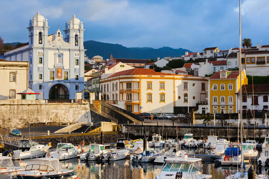 A mesmerizing view of the city of Angra do Heroísmo, Terceira Island, Azores