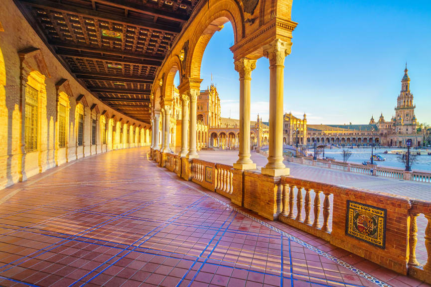 Plaza de Espana in Seville, Spain