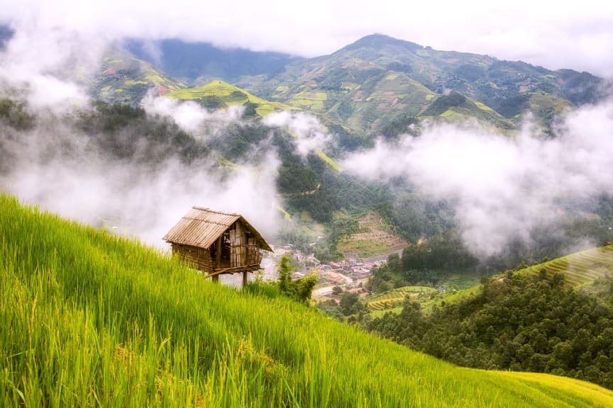 Rice terrace at Mu Cang Chai in Vietnam