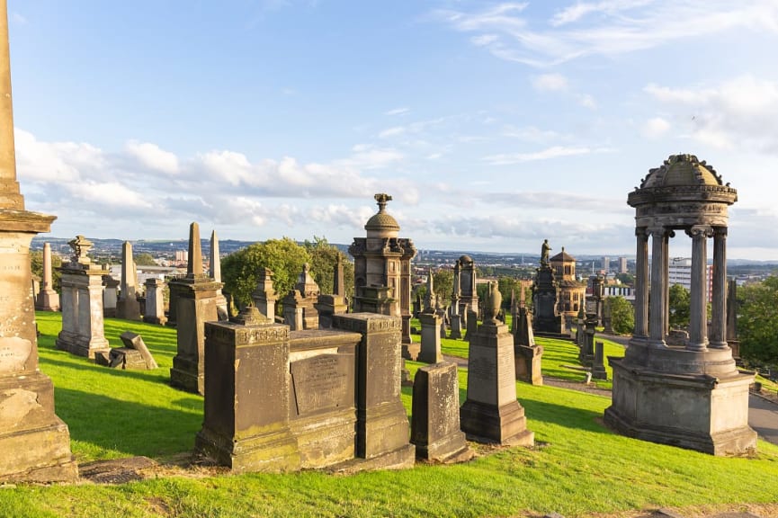 Necropolis in Glasgow, Scotland