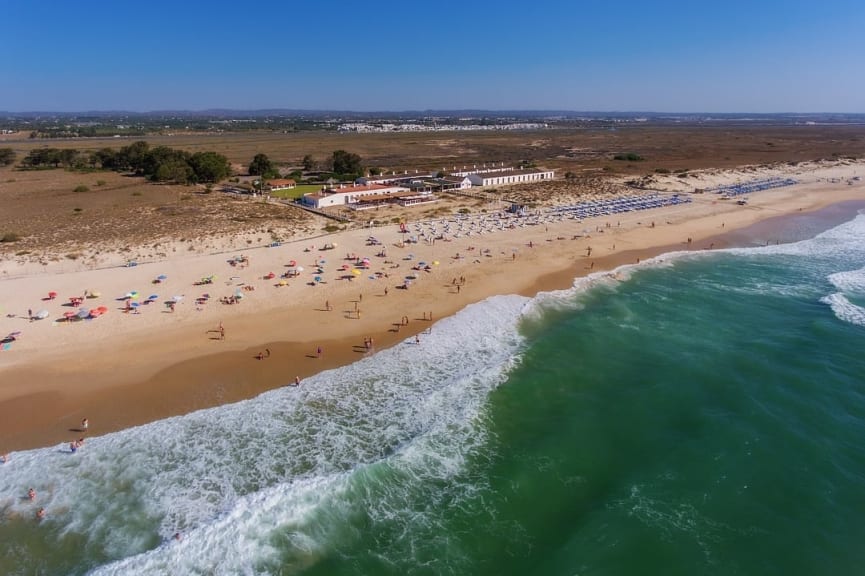 Praia do Barril in Tavira, Portugal