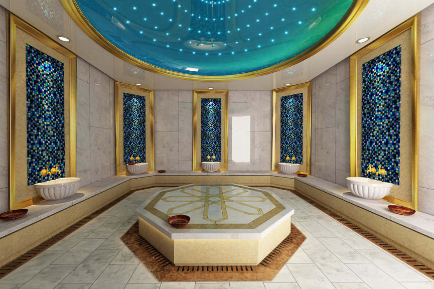 Interior of a Turkish Hammam