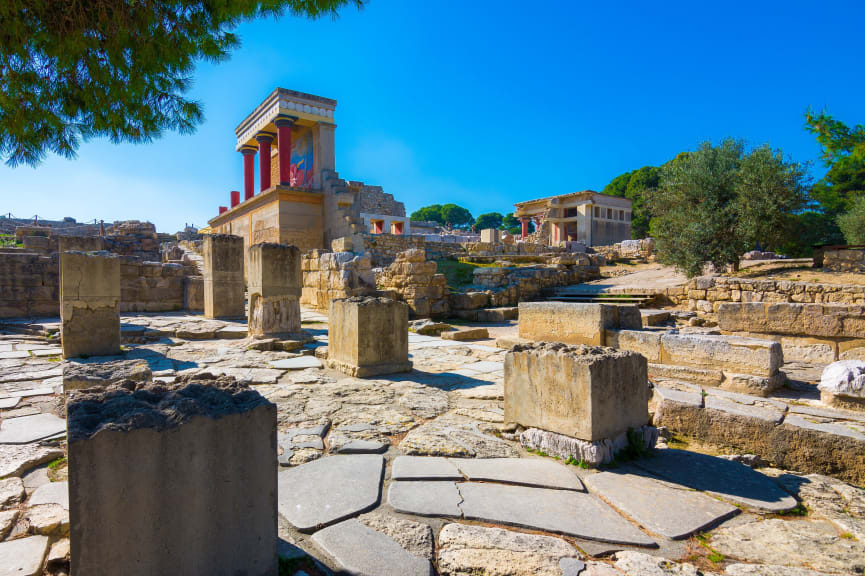 Palace of Knossos in Crete, Greece