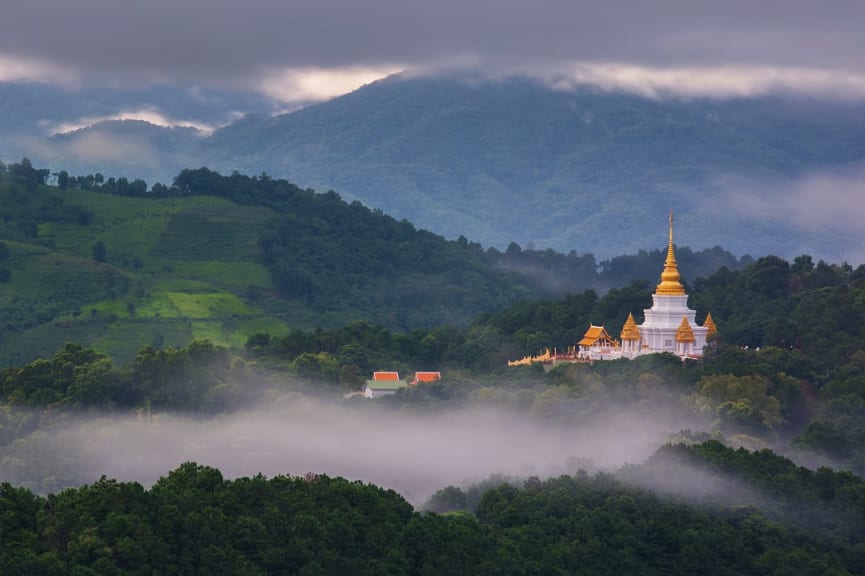 Supta in the northern mountain tea plantations of Chiang Rai, Thailand