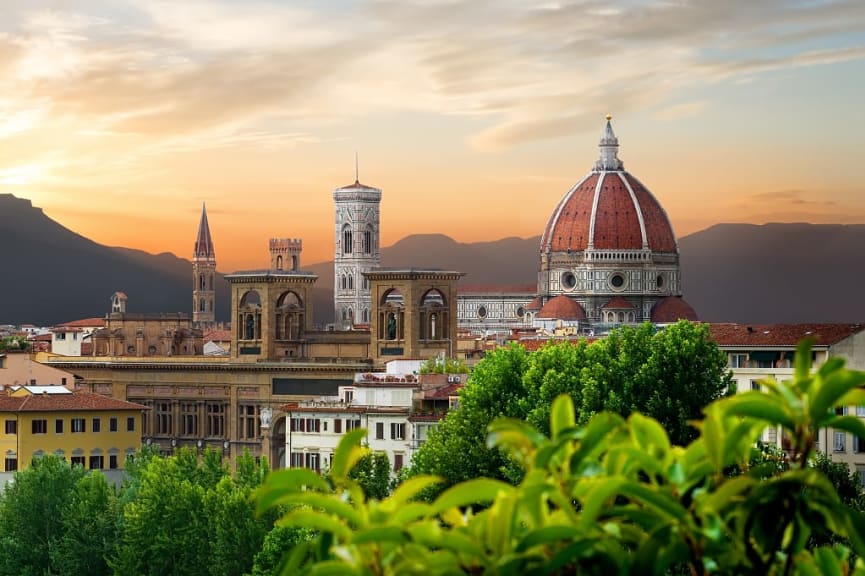 Cathedral of Saint Mary of the Flower in Florence in Italy