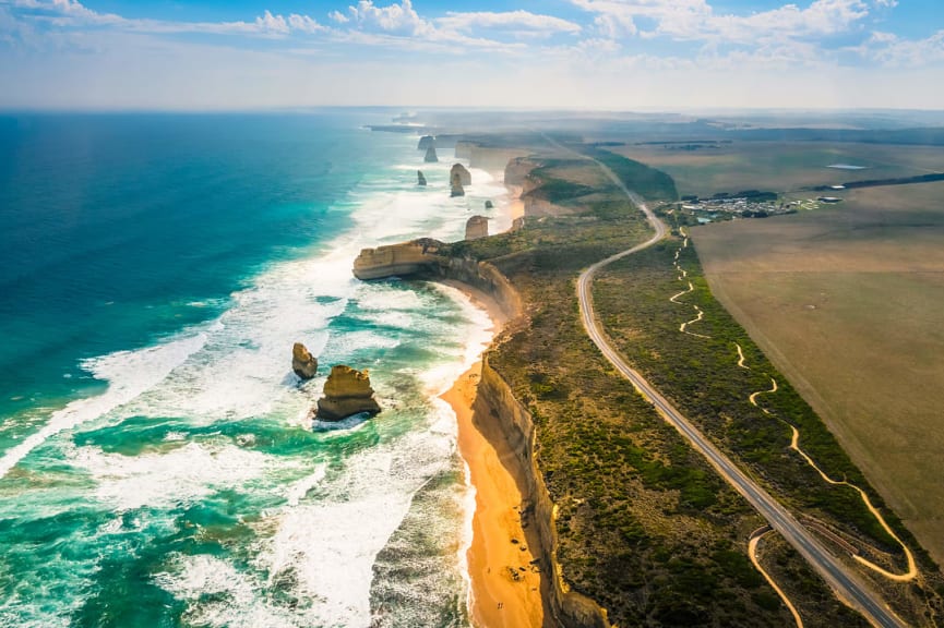 The Great Ocean Road in Victoria, Australia