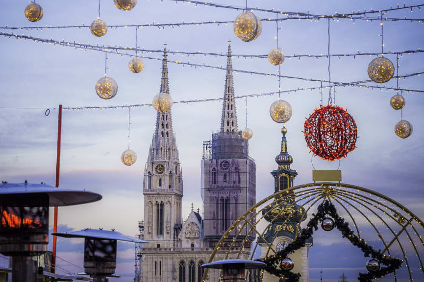 Christmas market in Zagreb, Croatia