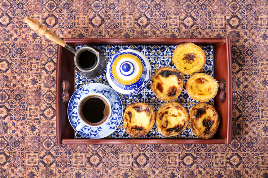 Traditional Portuguese pastry, Pastel de Nata 