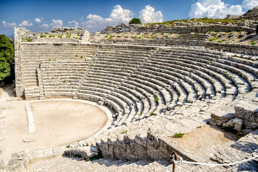 Greek Theatre of Segesta in Sicily, Italy 