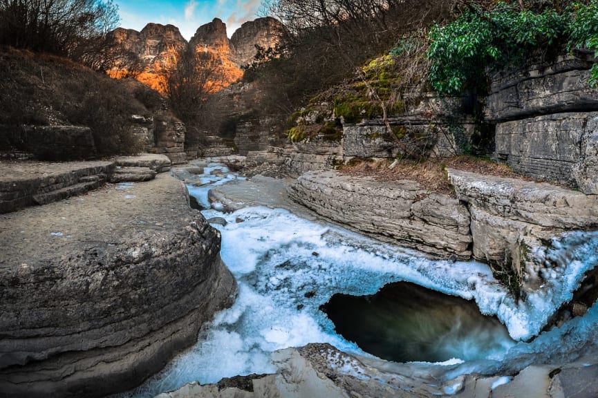 Kolymbithres of Ovires in the Zagori, Greece 