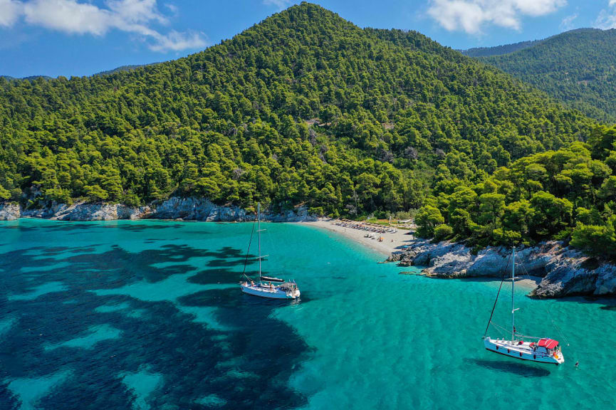 Kastani Beach on Skopelos island, Greece