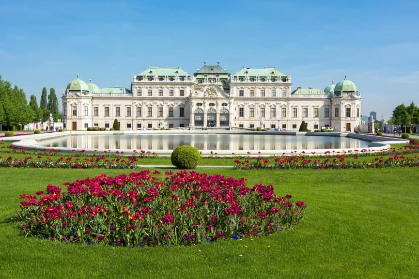 Belvedere Palace in Vienna, Austria