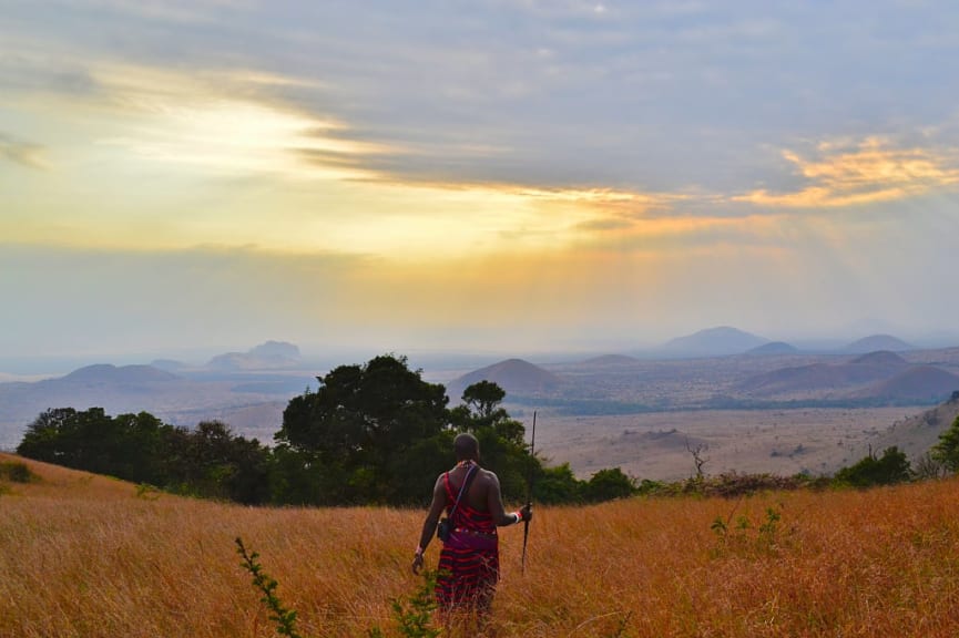 Masai Man, Cheulu Hills National Park, Kenya