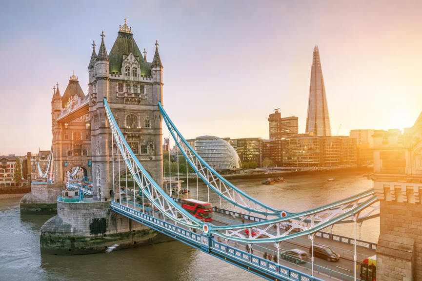 Tower Bridge in London, England