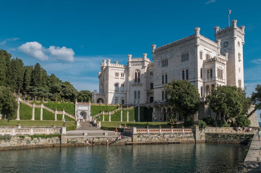 Castello di Miramare in Trieste, Italy