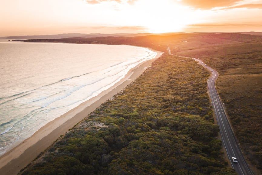 Driving the Great Ocean Road in Victoria, Australia