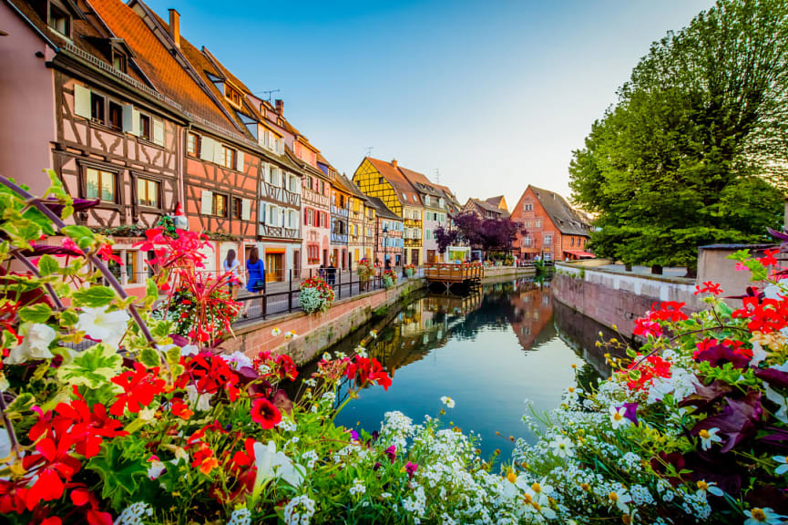 Colorful houses in Colmar, France 