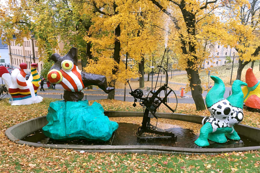 Sculptures at Moderna Museet in Stockholm, Sweden